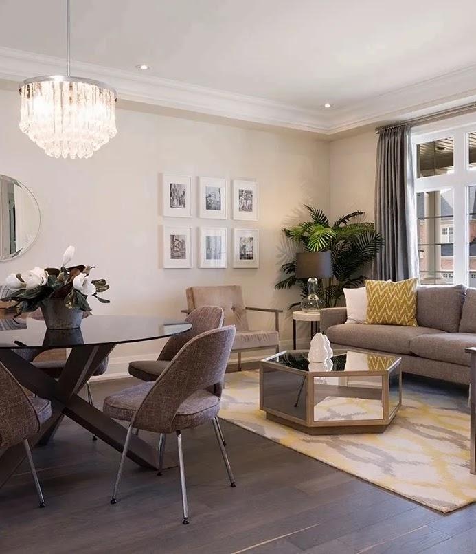 Winding Walk open concept living room with modern furnishings